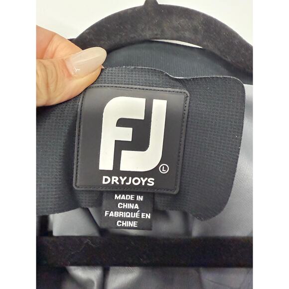 FootJoy DryJoys HydroLite Full-Zip Golf Rain Jacket Men’s Size Large Gray Black - Picture 3 of 8